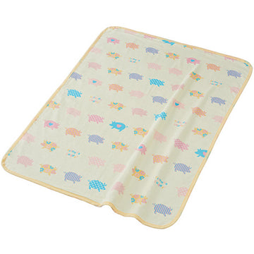 4重ガーゼケット フレンズバディ イエロー フジキ 日本製 赤ちゃん用 ベビー用【ゆうパケット送料無料】